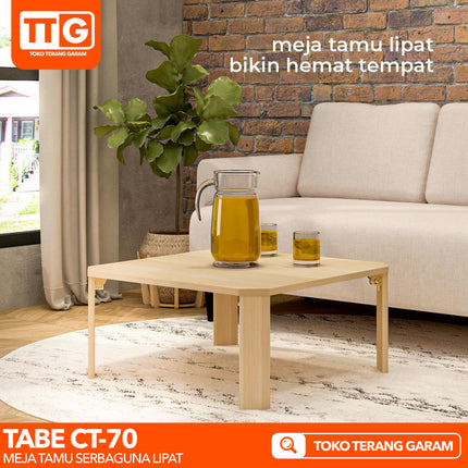 PIRA - TABE CT 70 Meja Tamu Belajar Makan Lesehan Lipat Serbaguna