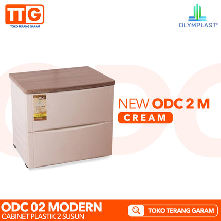 OLYMPLAST - ODC 02 MODERN Drawer Cabinet Plastik Laci 2 Susun