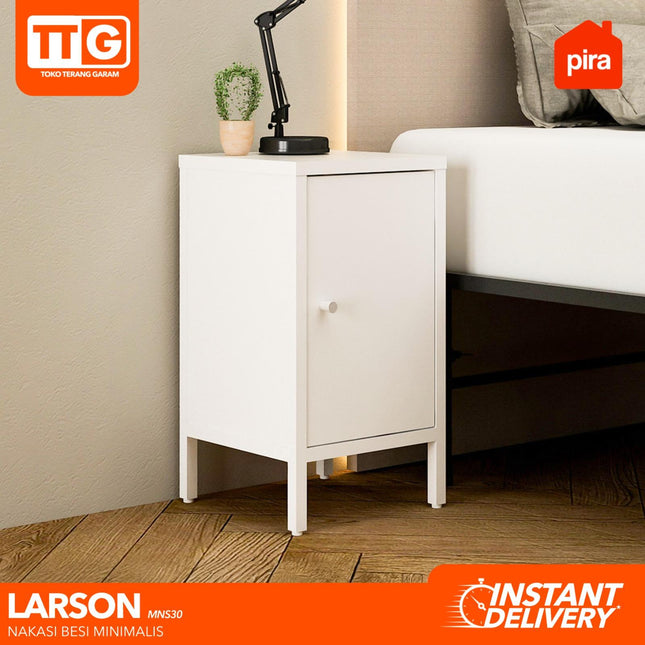 PIRA OX - INDY LARSON MNS 30 Nakas / Bedside Table Besi Minimalis Dengan Pintu