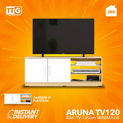 PIRA OX - ARUNA TV 120 Meja / Rak TV  Dengan Pintu 120 cm