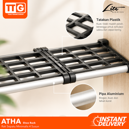 TGF - ATHA Shoe Rack Rak Sepatu 4 Susun Minimalis