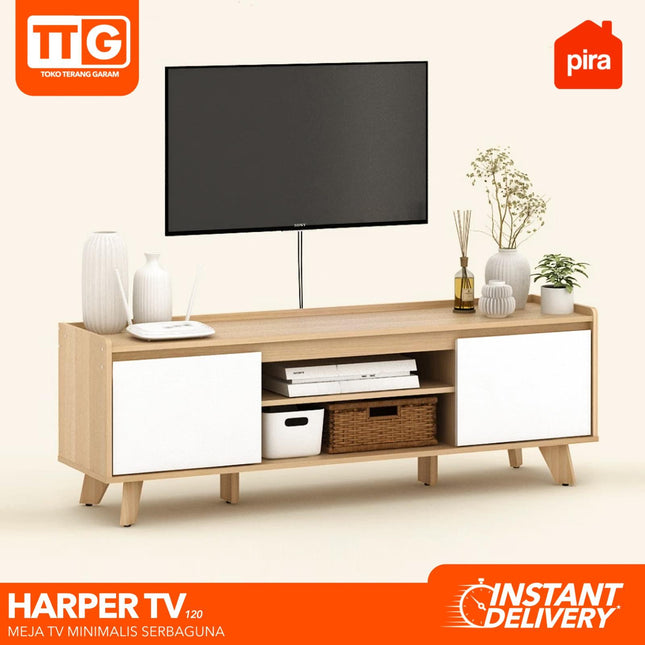 PIRA OX - HARPER TV120 Meja / Rak TV Dengan 2 Pintu 120 cm