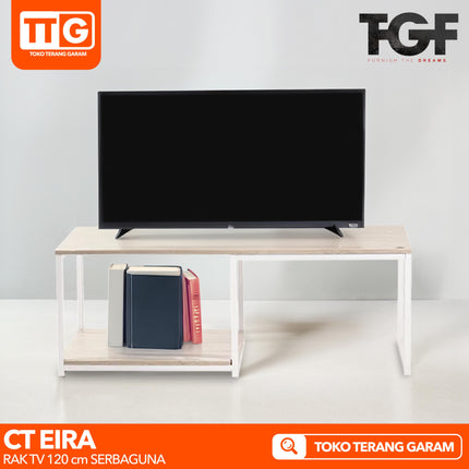 OLYMPIC - CT EIRA Meja / Rak TV Rangka Besi  Coffee Table 120 cm