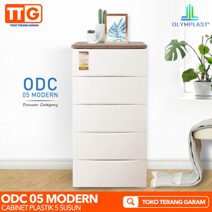 OLYMPLAST - ODC 05 MODERN Drawer Cabinet Plastik Laci 5 Susun
