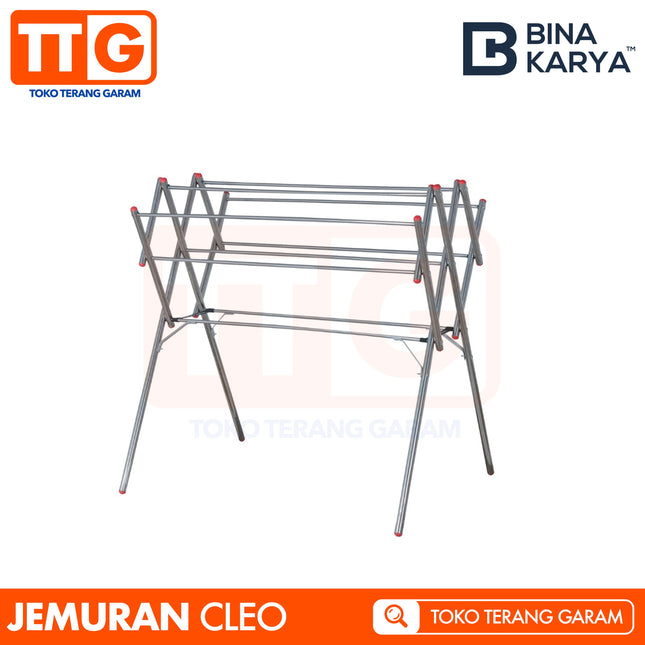 BINA KARYA - CLEO Jemuran / Rak Handuk Stainless 100 cm