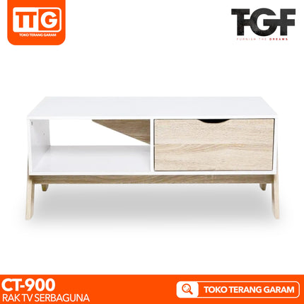 TGF - CT CREAM Meja / Rak TV 90 cm