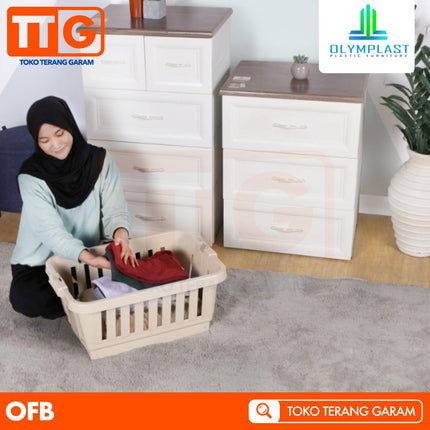 OLYMPLAST - OFB Folding Box Plastik Keranjang Laundry Serbaguna