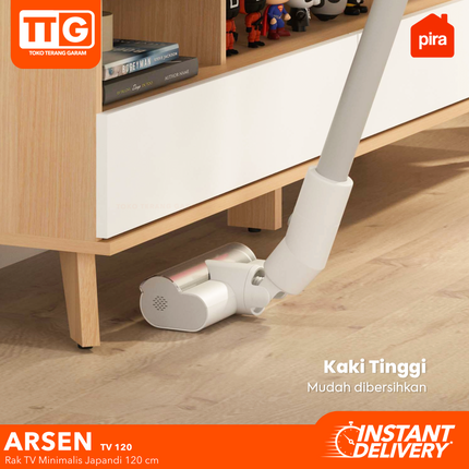 PIRA - ARSEN TV 120 Meja / Rak TV Dengan 2 Laci & Kaki 120 cm
