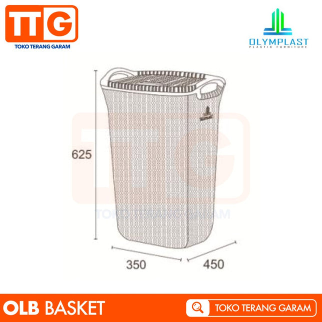 OLYMPLAST - OLB Laundry Basket Plastik
