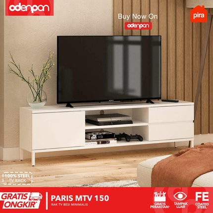 PIRA - PARIS MTV Meja / Rak  TV Besi Dengan Laci 120 / 150 cm
