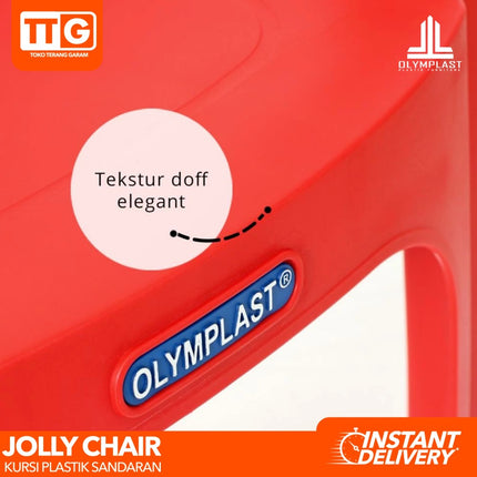 OLYMPLAST - JOLLY Kursi Plastik Sandaran Santai