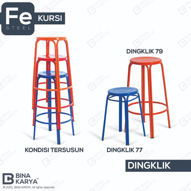 BINA KARYA - DINGKLIK 77 79 Kursi Besi Cafe Bakso