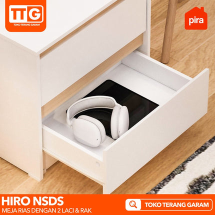 PIRA OX - HIRO NSDS Meja Rias Lesehan Dengan Rak