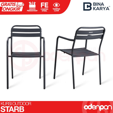 BINA KARYA - STAR B Kursi Santai / Kafe / Outdoor Chair Besi